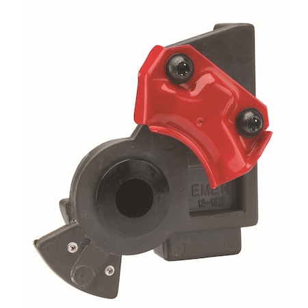 Phillips Gladhand, Emergency, Air Brake, Corrosion-Resistant, Bottom Port, Red, Anodized, 3/8 Female Pipe 12-13823